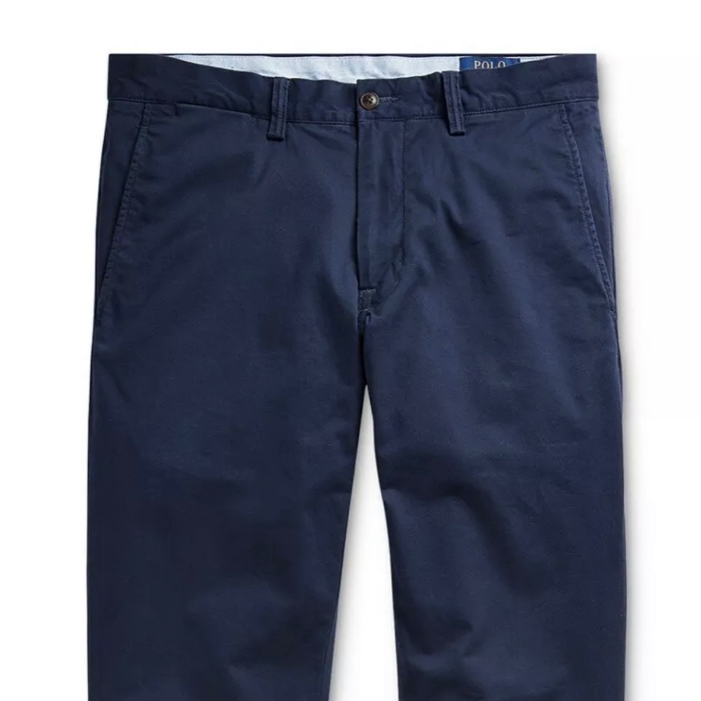 NWT Mens Polo Ralph Lauren Aviator/Navy Slim Fit Dress Pants 42x30 $85 - Picture 4 of 7